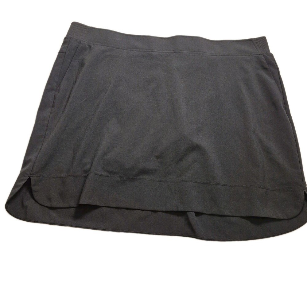 Cypress Club Women's Golf Skort Size XXL Black Activewear Pull-On Pockets